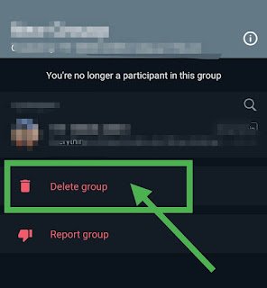 Delete WhatsApp Group