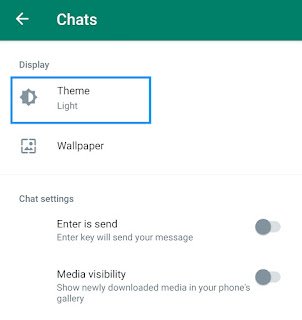 Open WhatsApp Theme Settings