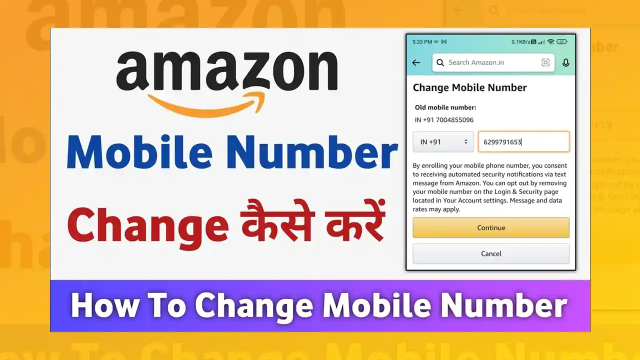 How To Change Mobile Number In Amazon App