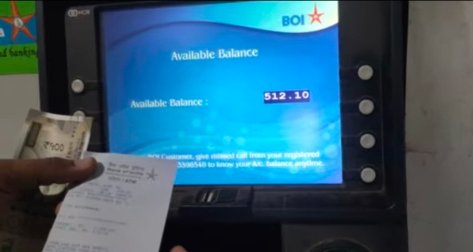 Check bank balance with ATM card
