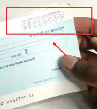 Enter date in cheque